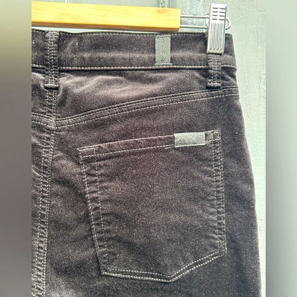 7 For All Mankind Velvet High Rise Skinny Pants, size  27 - Picture 8 of 15